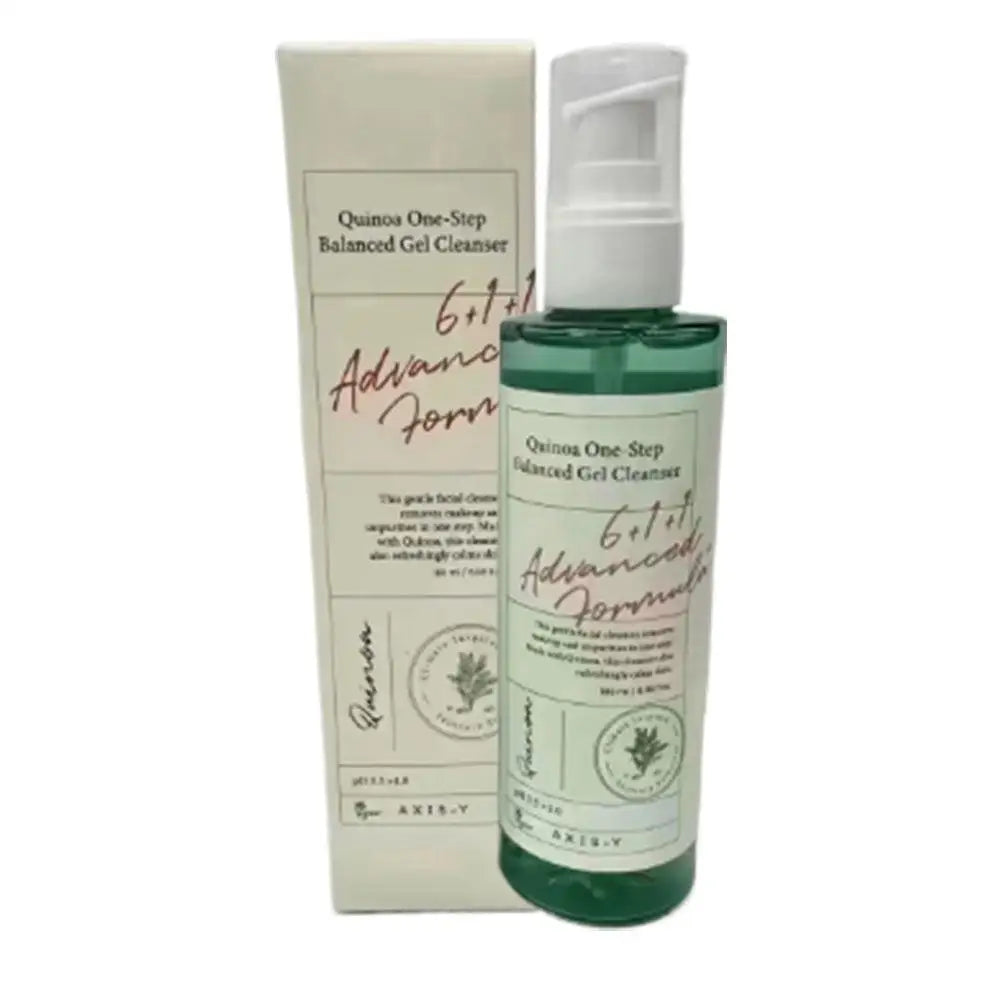 Axis-Y 180ml Quinoa One-Step Balanced Gel Cleanser Makeup Remover and Facial Cleanser 2-in-1 Gentle Cleansing Gel