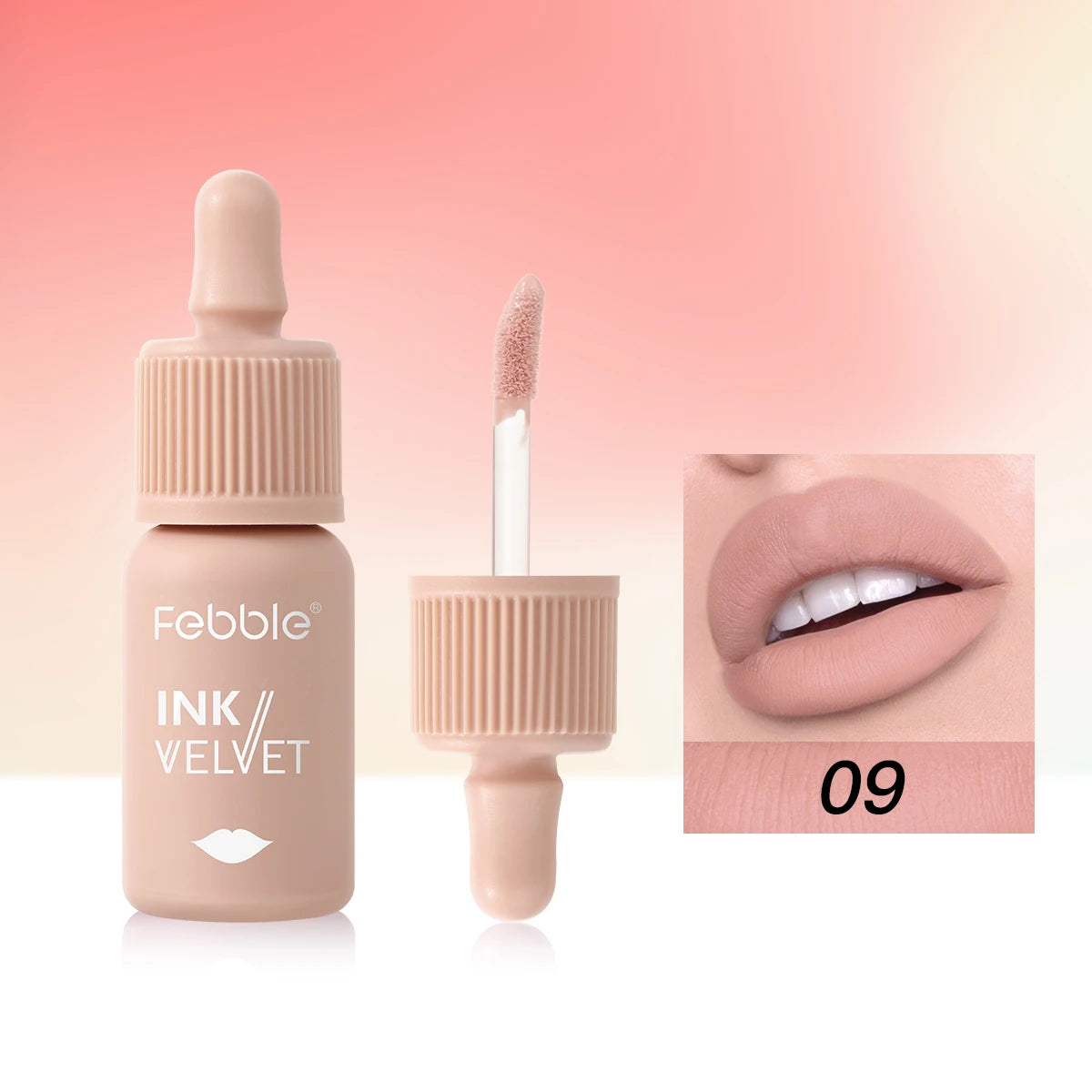 Febble 12 Color Ink Lip Gloss Matte Nude
