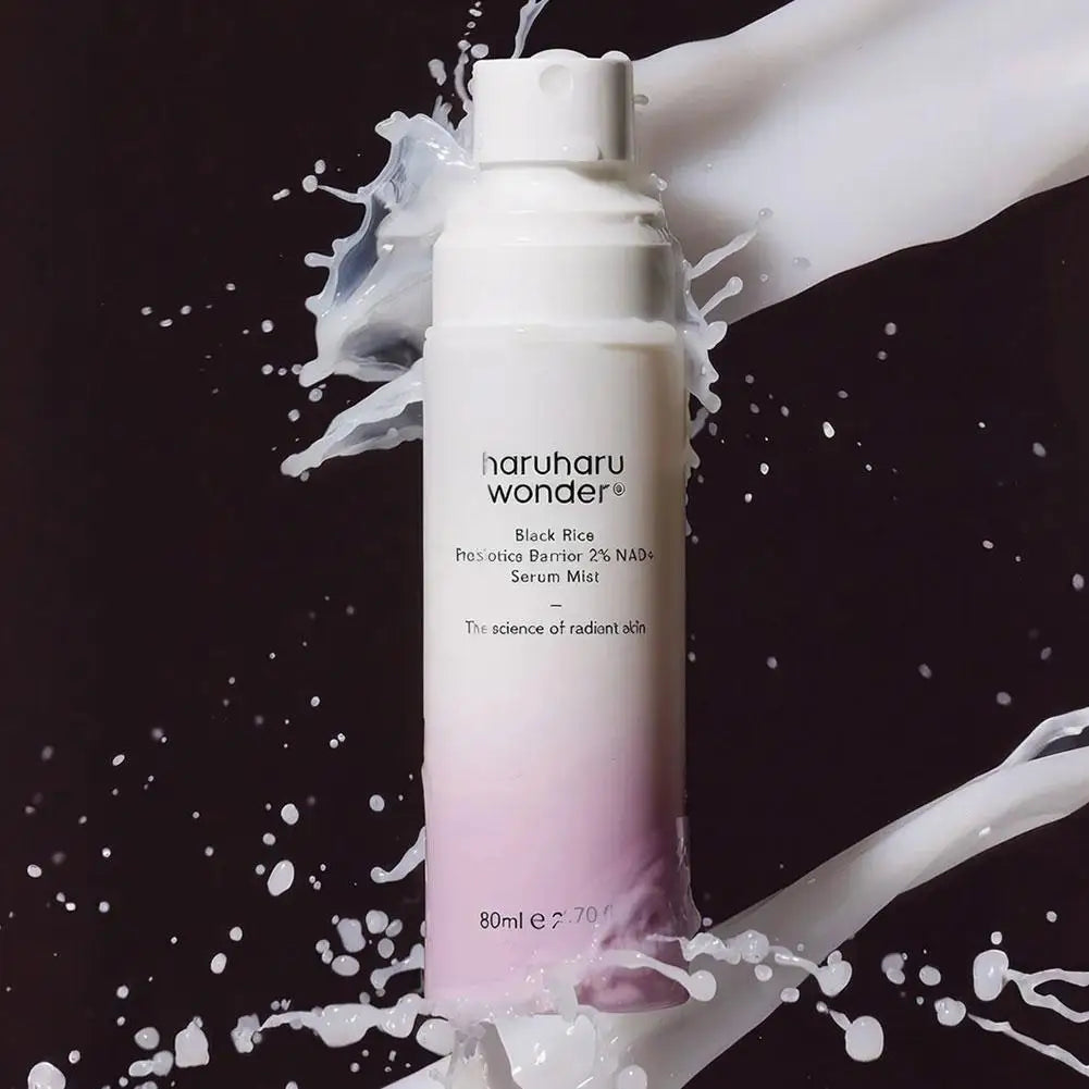 Korean Black Rice Probiotics Barrier  2% NAD+ Serum Mist Enhance Skin Elasticity Hydrating Spray, Repair Skin Barrier Skincare