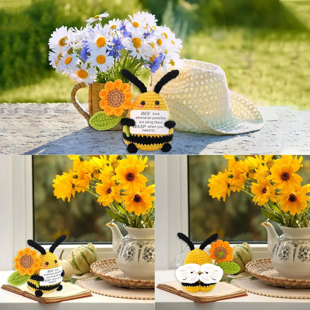 Handmade  Mini Doll Funny Wool Gift for Friends or Lover Emotional Support Plant