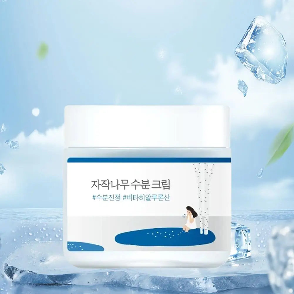 80ml 1PCS Birch Face Cream Korean Formula Long Term Moisturizing 48 Hour Hydration For Sensitive Skin Brightening Soothing Care