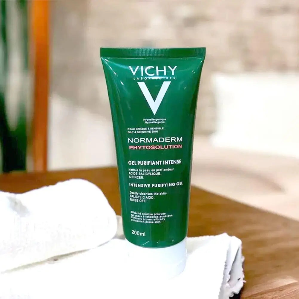 Vichy Anti Acne Purifying Gel Cleanser Face Exfoliating Scrub Cleanses Remove Blackhead Moisturizing Shrink Pores Skin Care