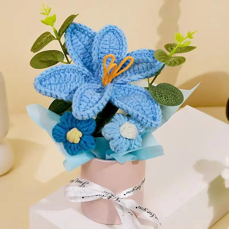Knitted Flower BouquetValentine's Day Gift
