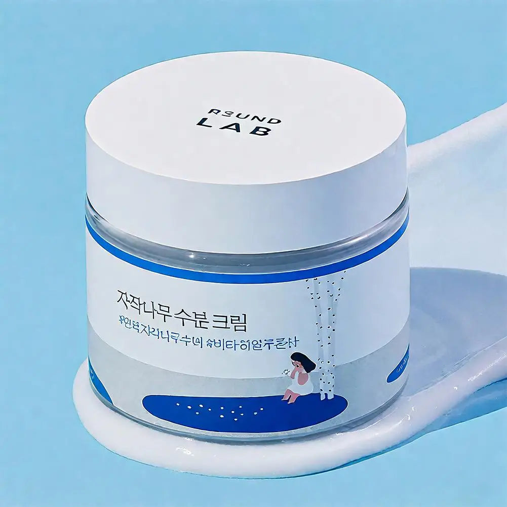 80ml 1PCS Birch Face Cream Korean Formula Long Term Moisturizing 48 Hour Hydration For Sensitive Skin Brightening Soothing Care