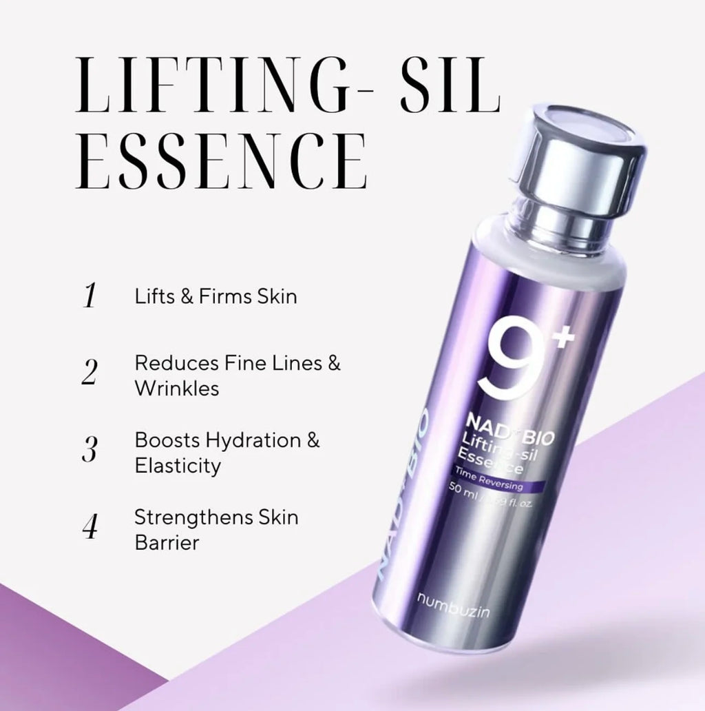Numbuzin Original Care Set No.9+ NAD BIO Lifting Sil Essence Time Reversing Retinol Volumetox Eye Cream PDRN GIow Boosting Toner