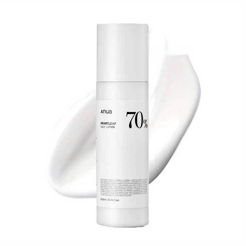 Anua Heartleaf 70 Lotion, Face Moisturizer with Hyaluronic Acid for Sensitive Skin, Lightweight, Korean Skin Care