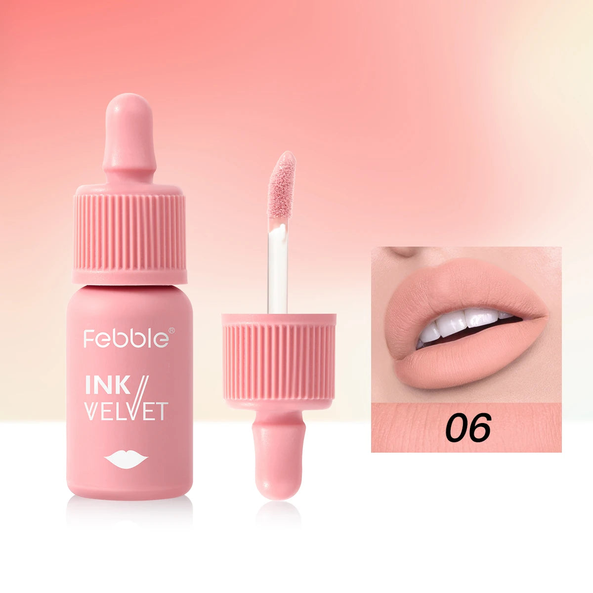 Febble 12 Color Ink Lip Gloss Matte Nude