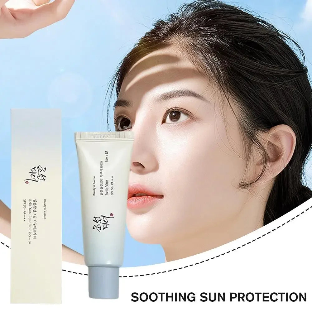3-5PCS Korean Rice Probiotic Sunscreen SPF50+ Solar Blocker Skin Whitening Cream Anti UV Sun Block Facial Mild Moisturizer Serum