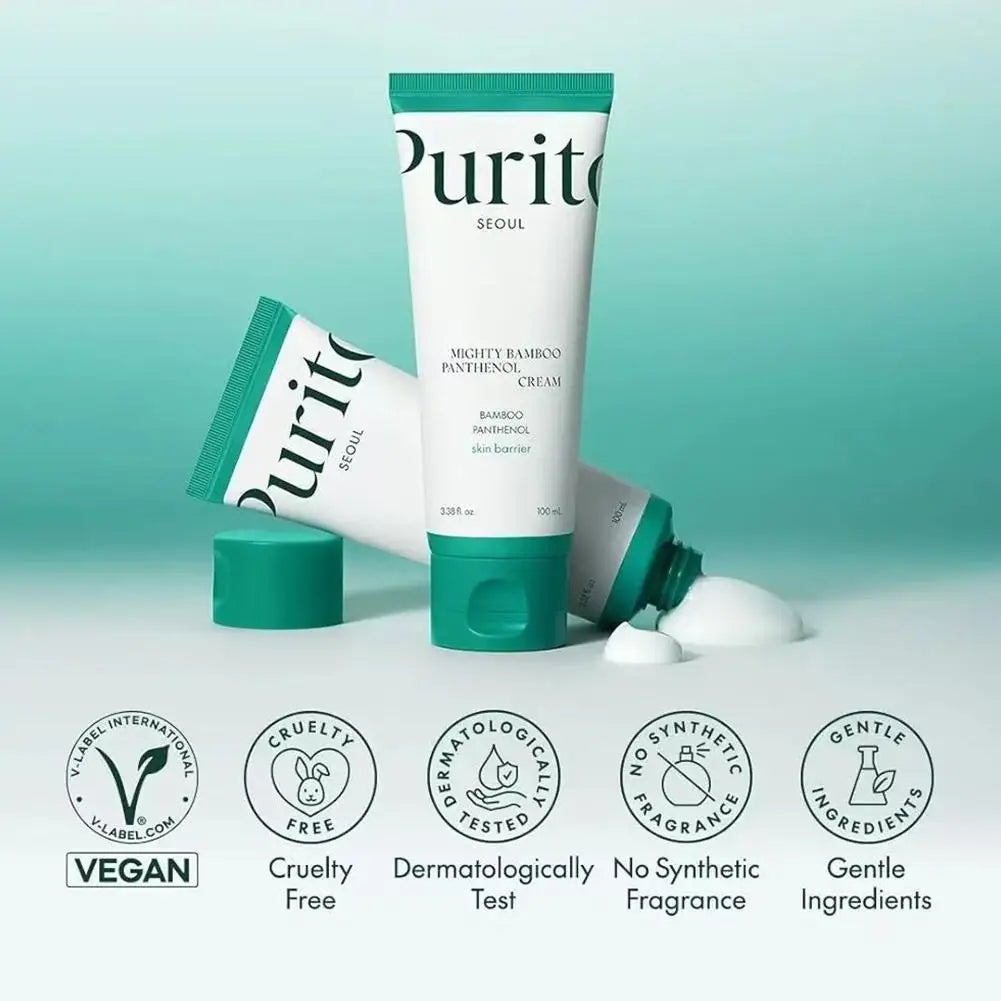 Purito Bamboo Essence Cream Soothes Moisturizes