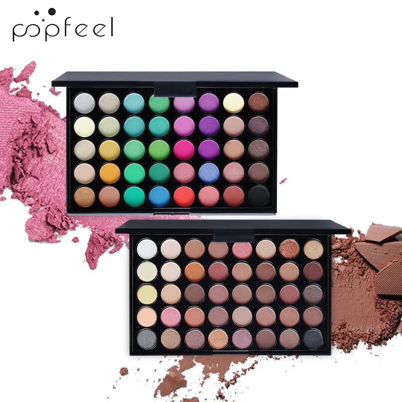 POPFEEL 40 Colors Eyeshadow Palette Long Lasting