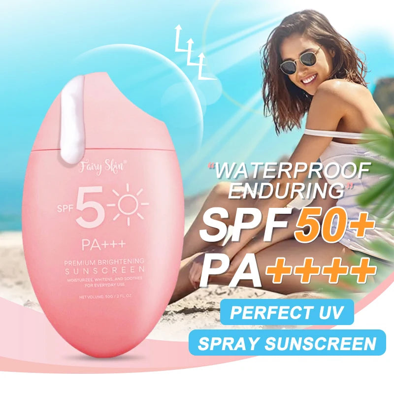 Body Sunscreen SPF 50 Light Thin Refreshing Sunscreen Protector Solar Sun Protection Cream Solar Blocker For Korean Women Face
