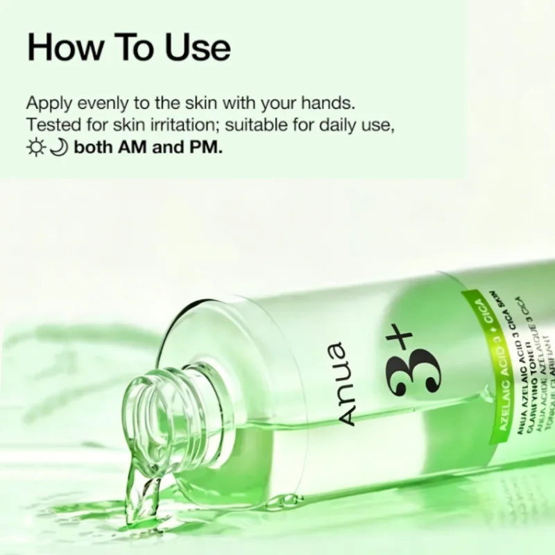 Korean Acid 3 CICA Clarifying Toner,Facial Acne,Soothing & Clear Toner Hydrating Sebum and Spot Care Daily Toner Face Care 250ml