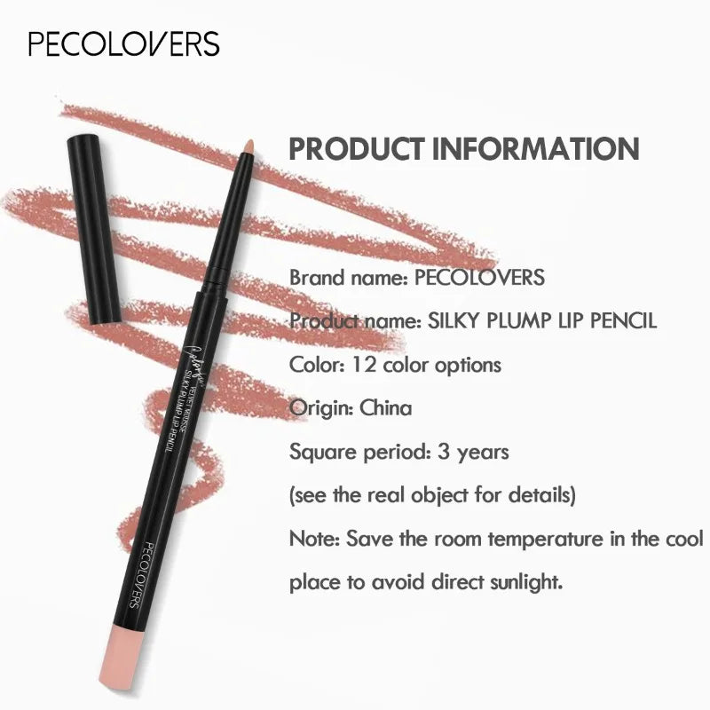 Waterproof Matte Lipliner Pencil Red Contour Tint