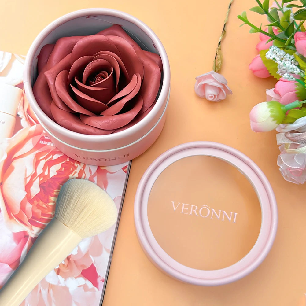 Petal Blush Set with Brush,Long-Lasting Face Makeup