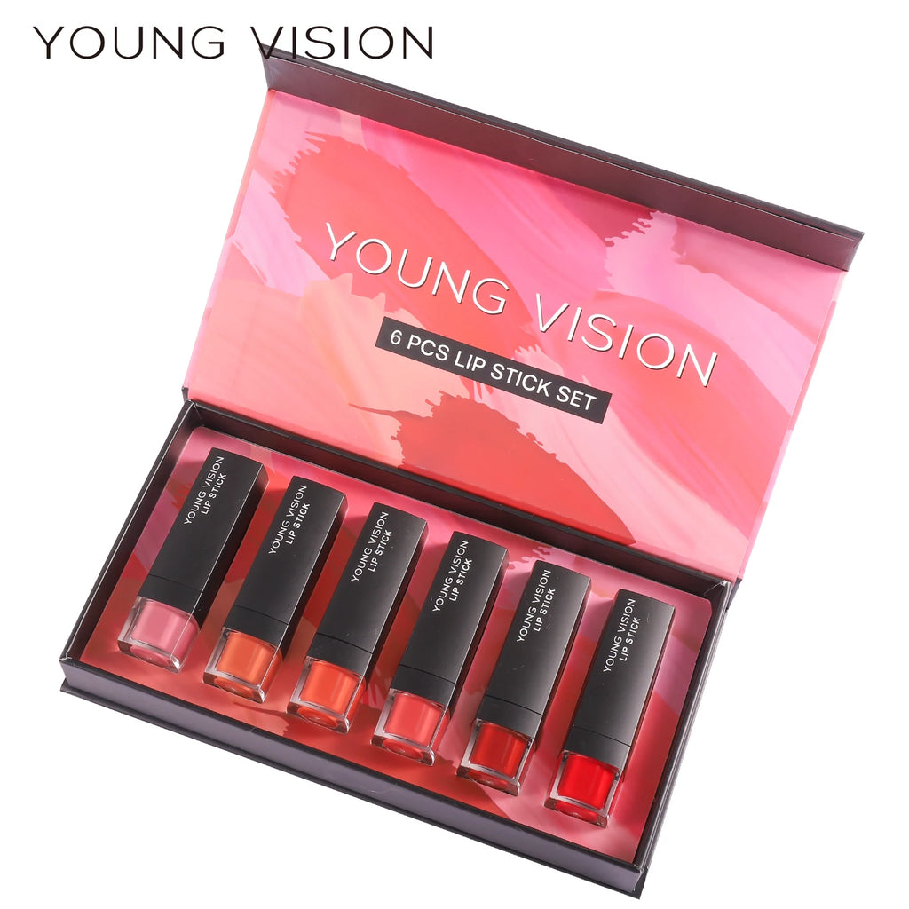 6 pcs /set matte lipstick gift box set