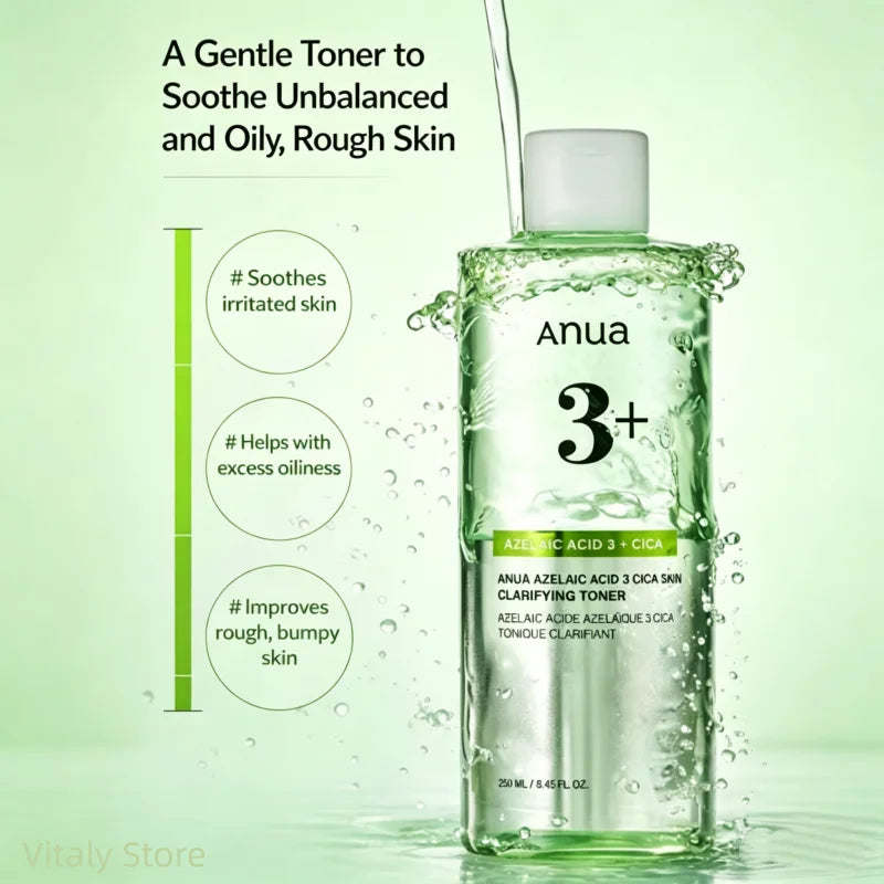 Korean Acid 3 CICA Clarifying Toner,Facial Acne,Soothing & Clear Toner Hydrating Sebum and Spot Care Daily Toner Face Care 250ml