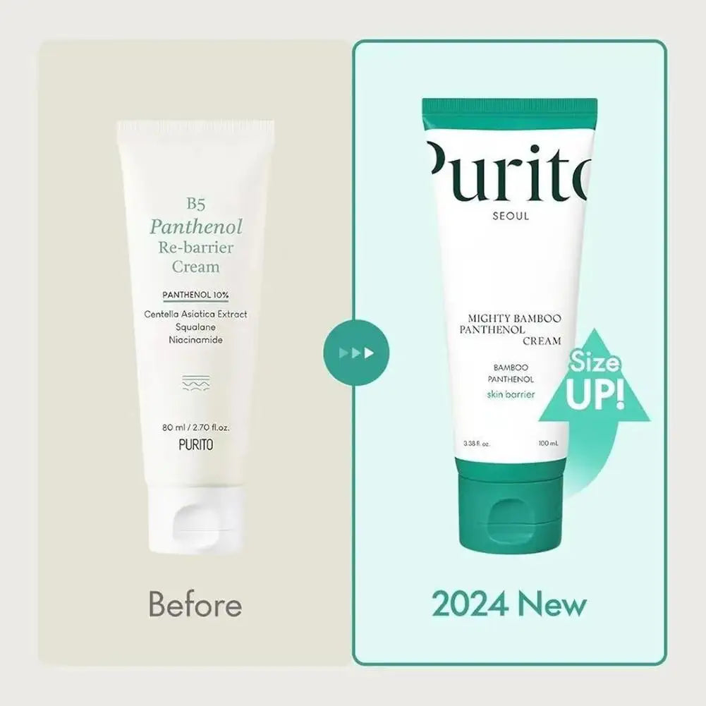 Purito Bamboo Essence Cream Soothes Moisturizes