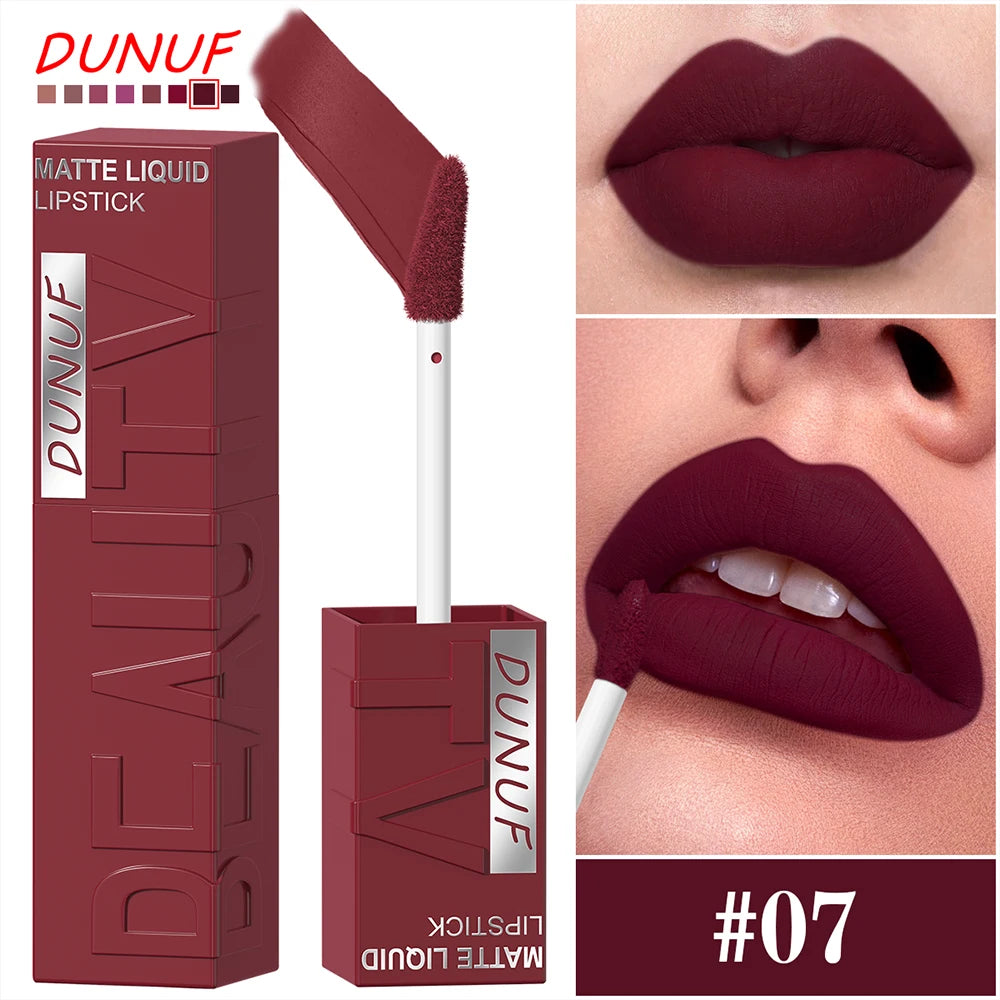 8 Color Nude Brown Matte Liquid Lipstick