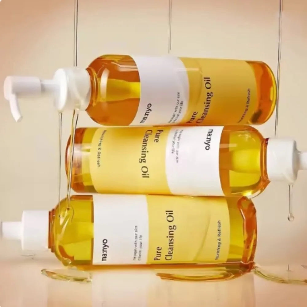 Korean Ma:nyo Pure Cleansing Oil Makeup Remover Blackheads Argan Oil Deep Cleansing Moisturizing Balance Water And Oil Removal