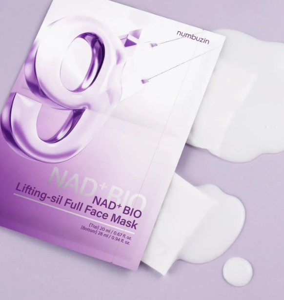Numbuzin No.9 NMN Bio Glow Set – Lifting Face Masks + 9+ Peptide Toner | Firming, Brightening & Anti-Aging Korean Skincare