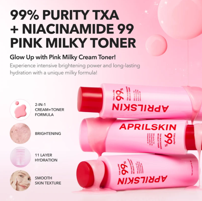 TXA+Niacinamide 99 Pink Milky Toner