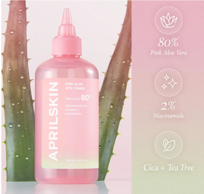 Pink Aloe Vitamin C Soothing & Brightening Toner