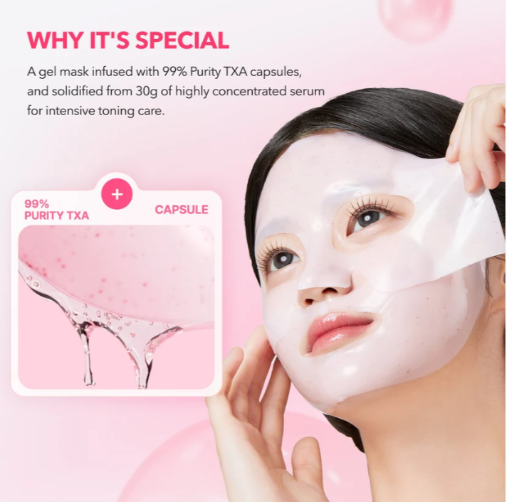 TXA Pink Capsule Overnight Gel Mask 4ea