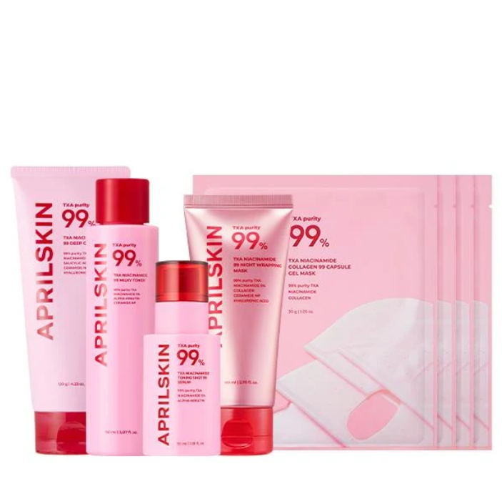 April Skin - TXA Pink Glow Skincare Full Set