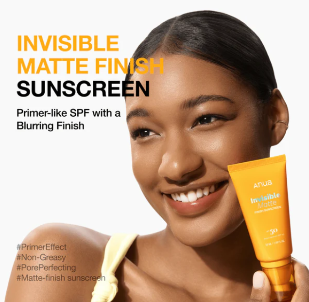 ANUA - Invisible Matte Finish Sunscreen SPF50+ PA+++ - 50ml