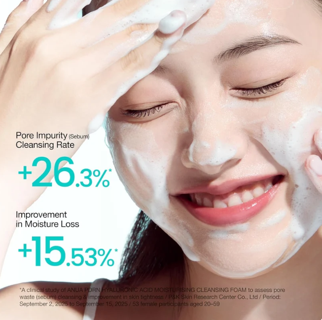 Anua PDRN Hyaluronic Acid Moisturizing Cleansing Foam