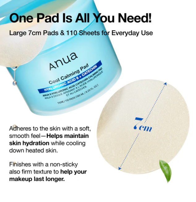 8 Hyaluronic Acid Catechin Calming Pad