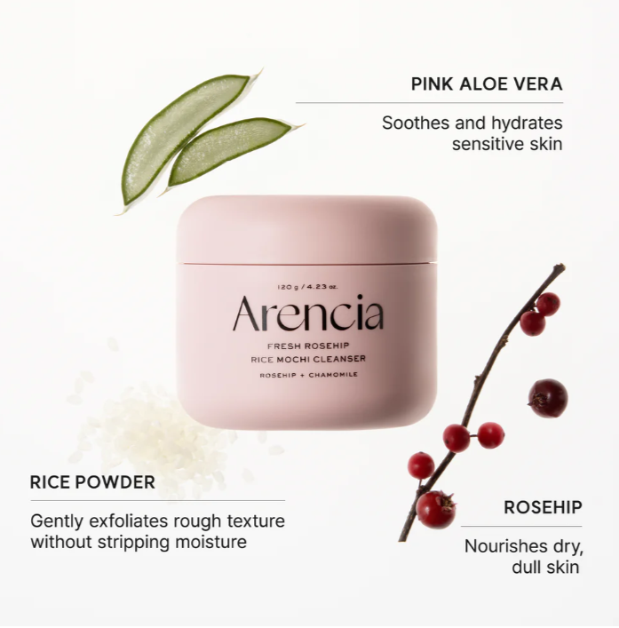 Arencia Rice Mochi Cleanser Collection | Korean Deep Cleansing Face Wash