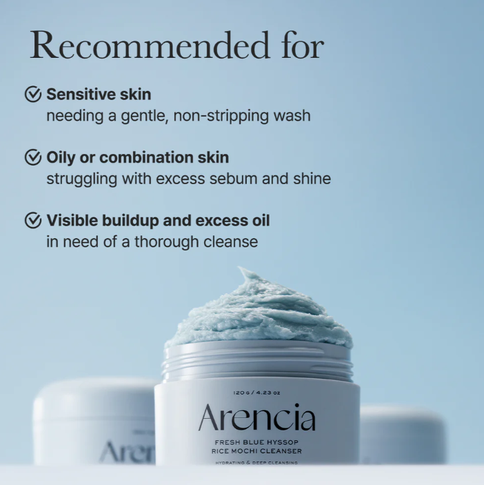 Arencia Rice Mochi Cleanser Collection | Korean Deep Cleansing Face Wash