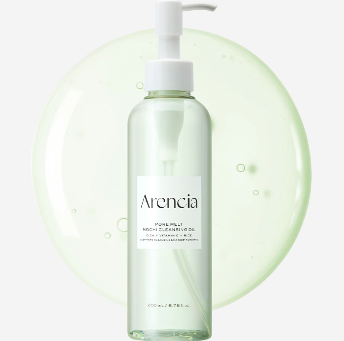 Pore Melt Mochi Makeup-Removing Cleansing Oil, Non-Comedogenic, Rice Amino Acids HD, Vitamin E, Cica, & Ceramide,