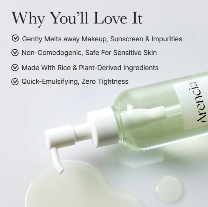 Pore Melt Mochi Makeup-Removing Cleansing Oil, Non-Comedogenic, Rice Amino Acids HD, Vitamin E, Cica, & Ceramide,