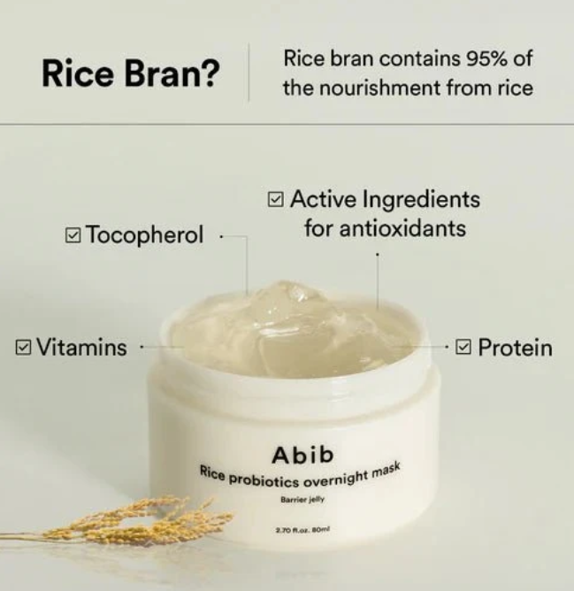 Abib Rice Probiotics Overnight Mask - Barrier Jelly