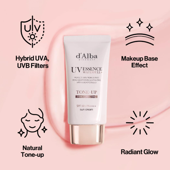 d'Alba UV Essence Waterfull+ Sunscreen Collection SPF50+ PA++++ | Korean Sun Cream