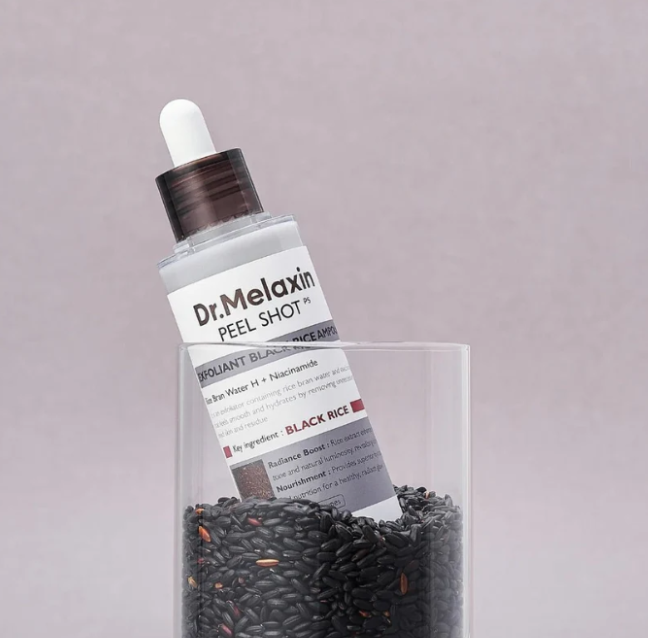 Dr.Melaxin Peel Shot Exfoliating White & Black Rice Ampoule