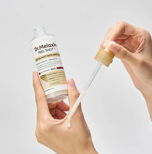 Dr.Melaxin Peel Shot Exfoliating White & Black Rice Ampoule