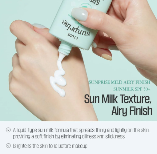 ETUDE - Sunprise Mild Watery Light Sunscreen SPF 50+ PA++++