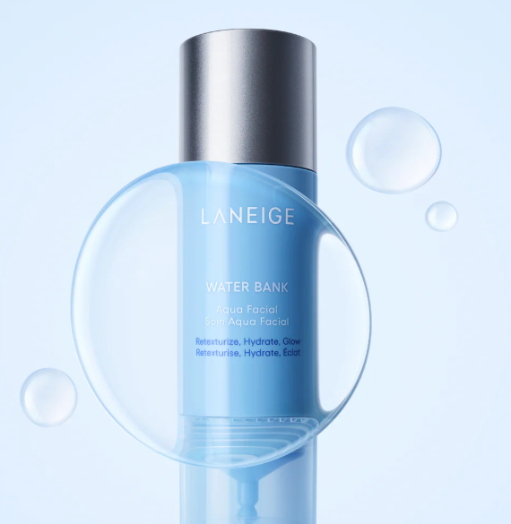 LANEIGE  Water Bank Aqua Facial Serum BHA + AHA - Gently Exfoliate, Hydrate & Glow