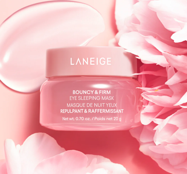 LANEIGE  Bouncy & Firm Eye Brightening Sleeping Mask with Peony + Collagen Complex