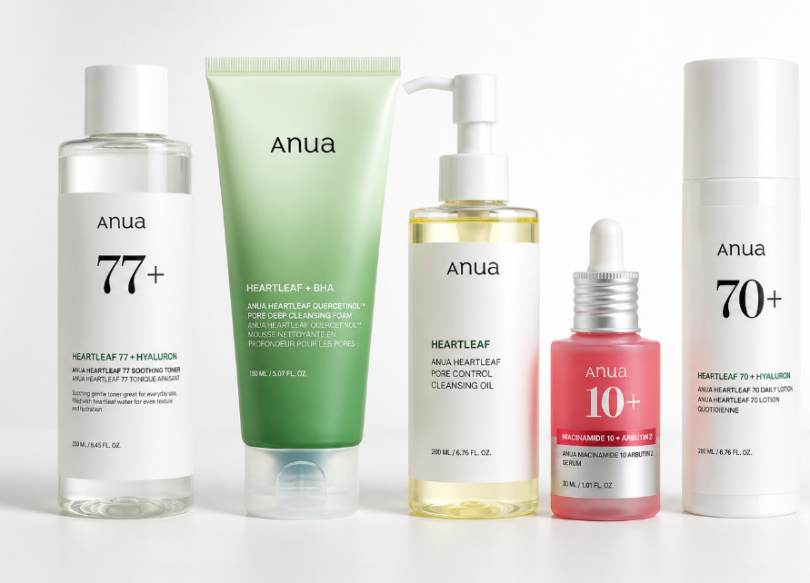 Anua Heartleaf Complete Skin Routine Set 🌿 (5-Step Korean System)
