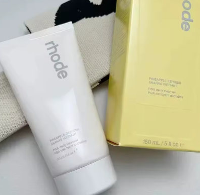 Rhode Glow Skincare Set – Cleanser, Barrier Cream, Glazing Milk & Peptide Glaze | Hydrating Glass Skin Routine