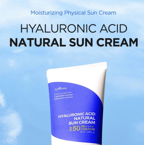 Lsntree Hyaluronic Acid Natural Anti-Smoke Clear Clear Acid UV Sunscreen SPF 50 PA++++