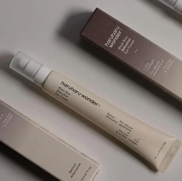 Haruharu Wonder Natural Black Rice Bakuchiol Eye Treatment Eye Cream Revitalizes & Firms Eye Area For Plump Hydrated Skin