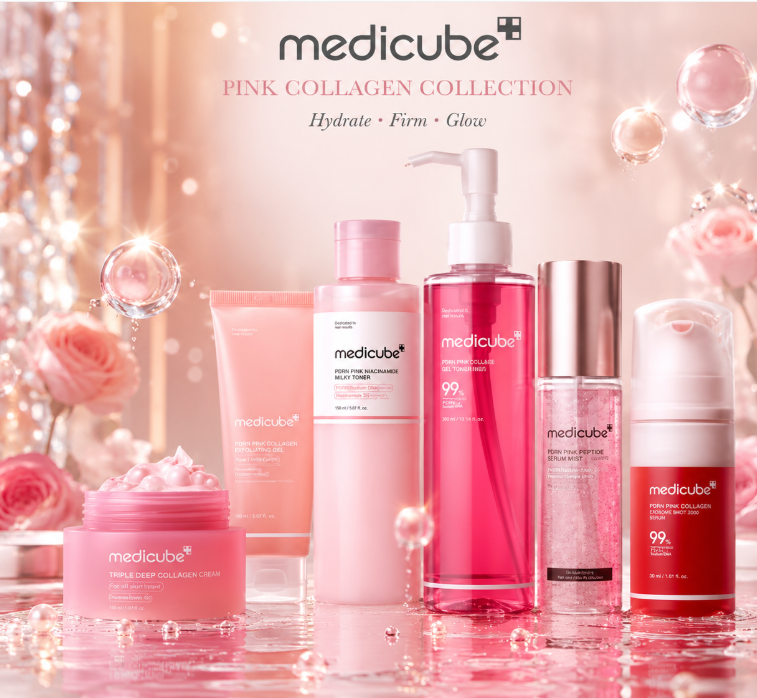 The Ultimate Medicube Pink Collagen Glow Routine | Luxury K-Beauty Skincare for Firm, Radiant Skin