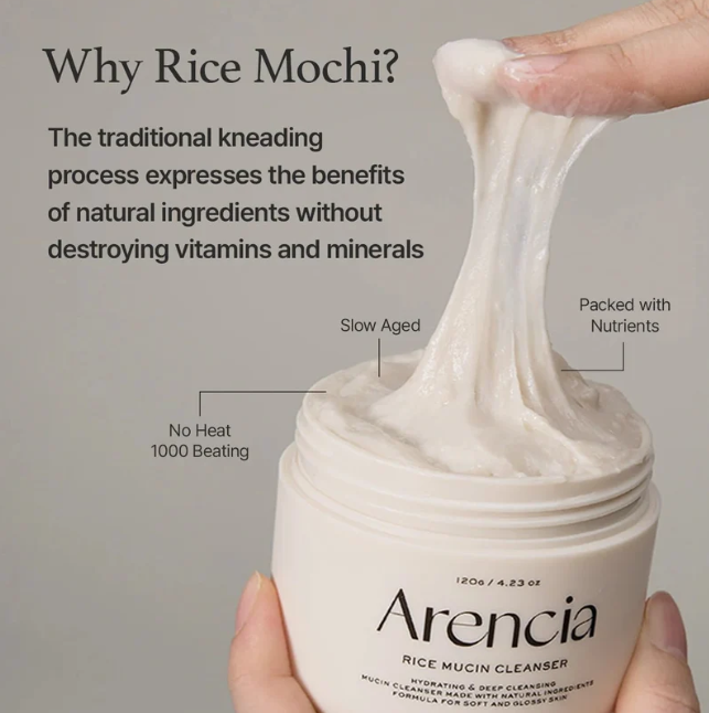 Arencia Rice Mochi Cleanser Collection | Korean Deep Cleansing Face Wash