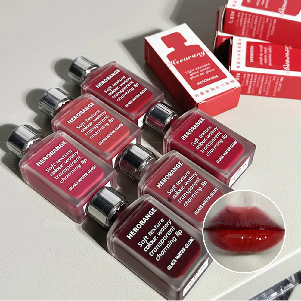 Lightly Glass Water Gloss Herorange Lip Glaze