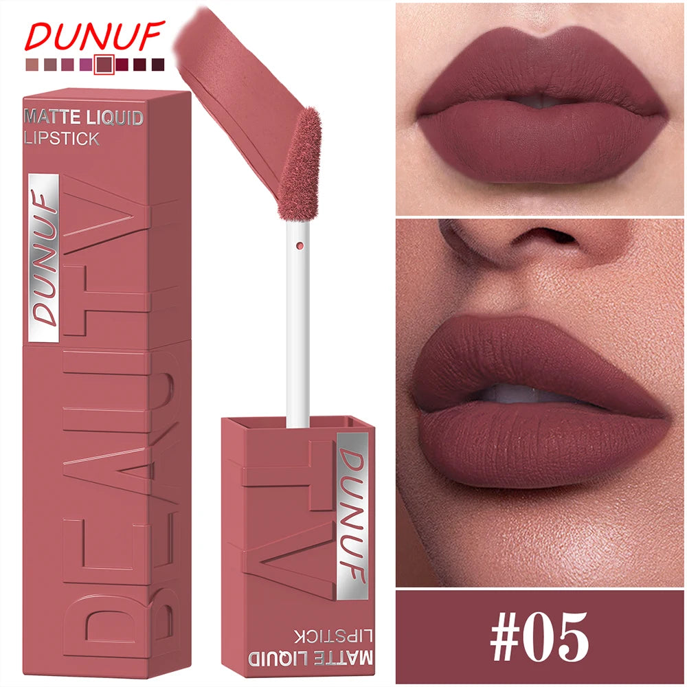 8 Color Nude Brown Matte Liquid Lipstick